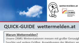 wettermelden.at Kurzanleitung